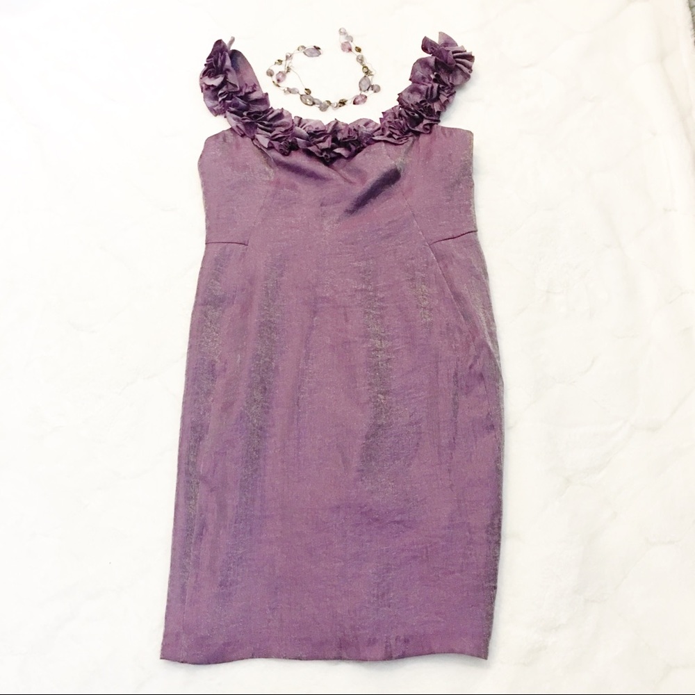 Purple Evening Dress by LONDON TIMES